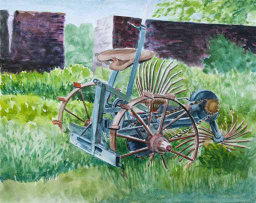 Painting pleinair Harvester