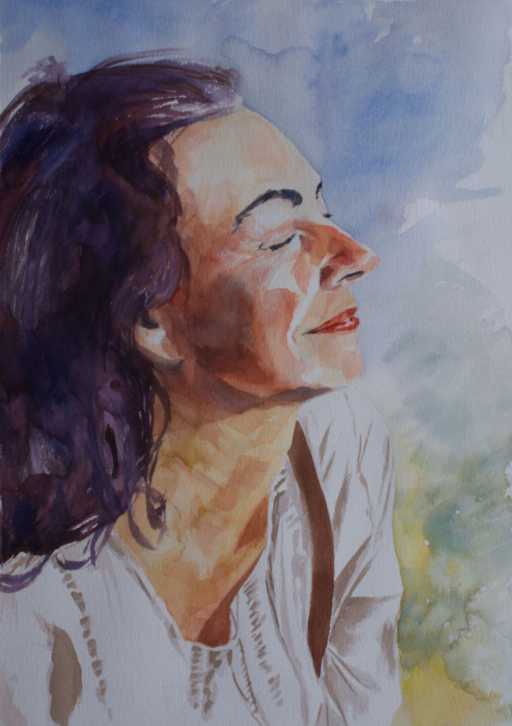 Painting portrait Ketty