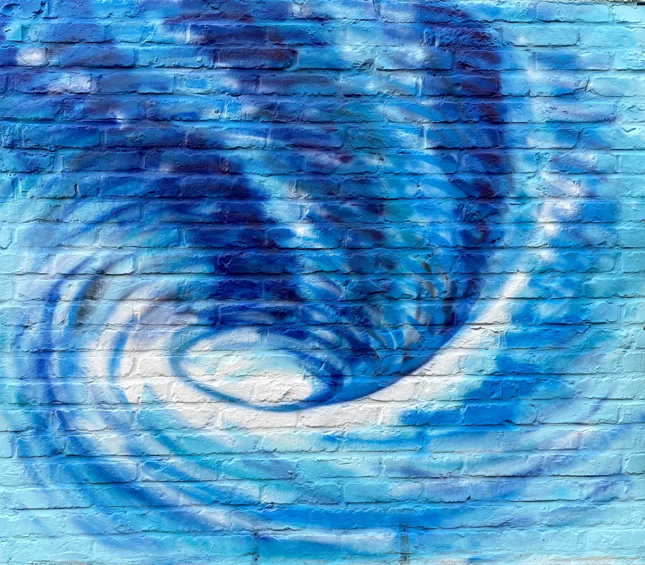 Kunst werk van da:njels: Kolk - Spuitbus op muur - 160 x 140 cm - 2022