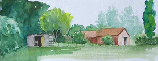 Painting pleinair Ranch