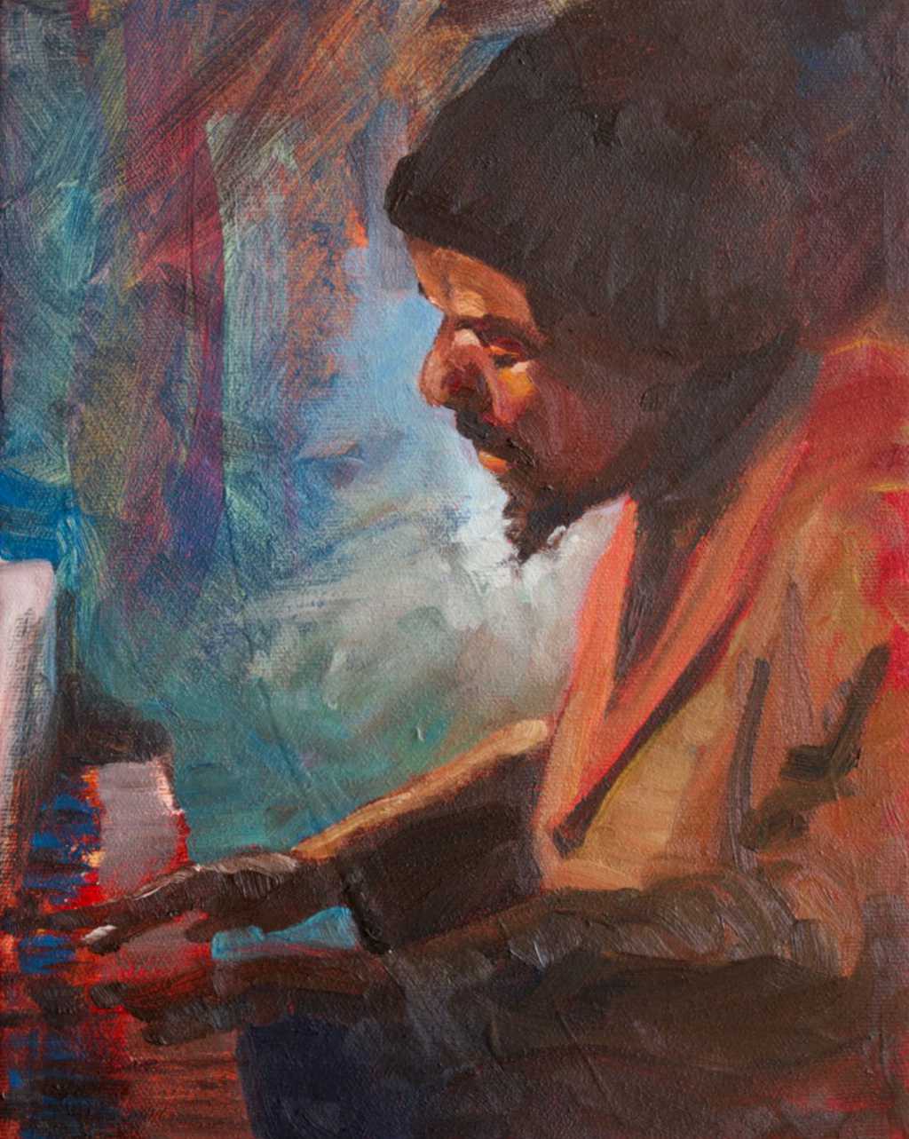 Painting jazz Thelonious