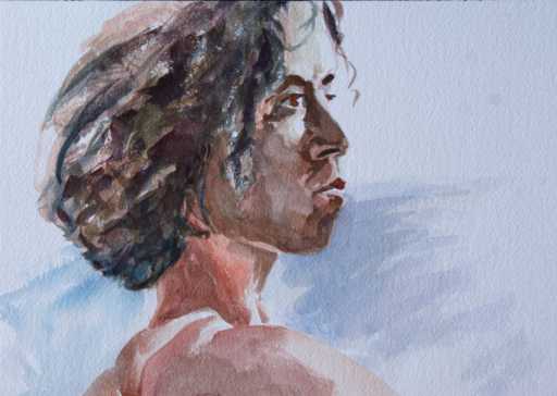 Painting portrait Tina