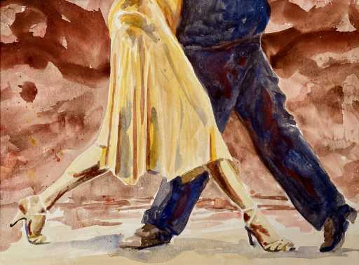 Painting tango Zancada