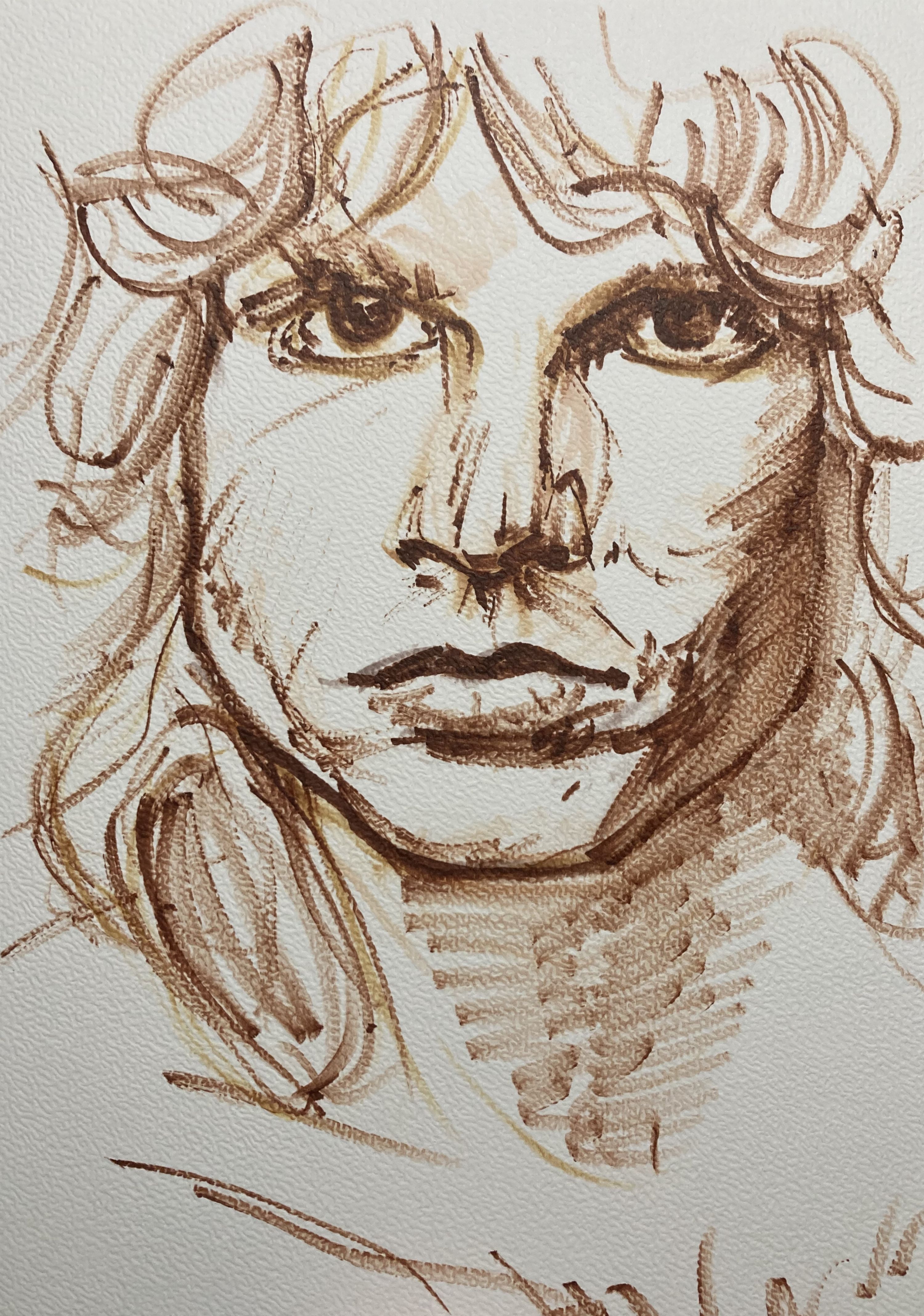 'Jim M.' - Marker op papier - 21 x 29,7 cm - 2024 - collectie 'Artiesten'