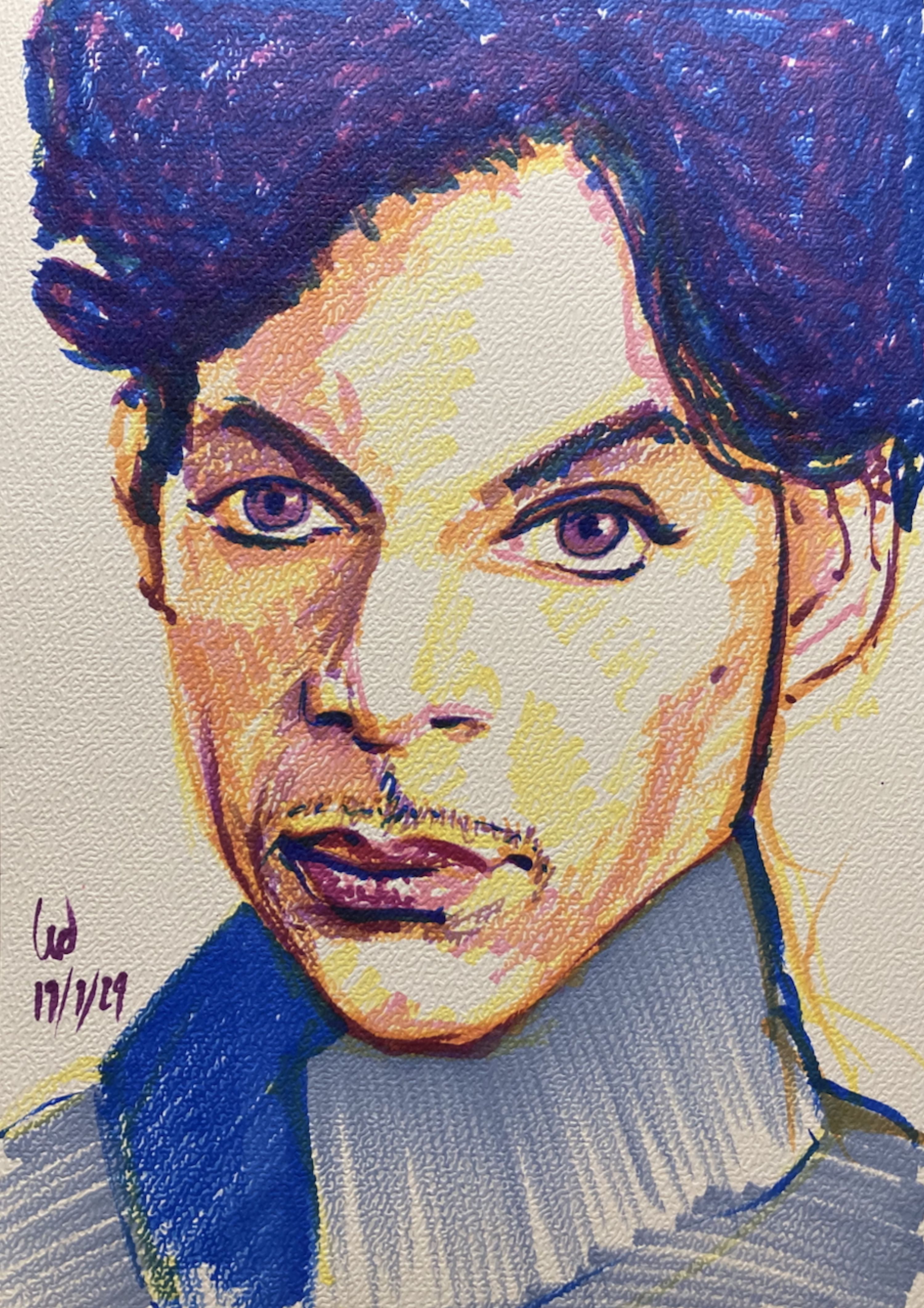 Kunst werk van da:njels: Prince - Marker op papier - 21 x 29,7 cm - 2024