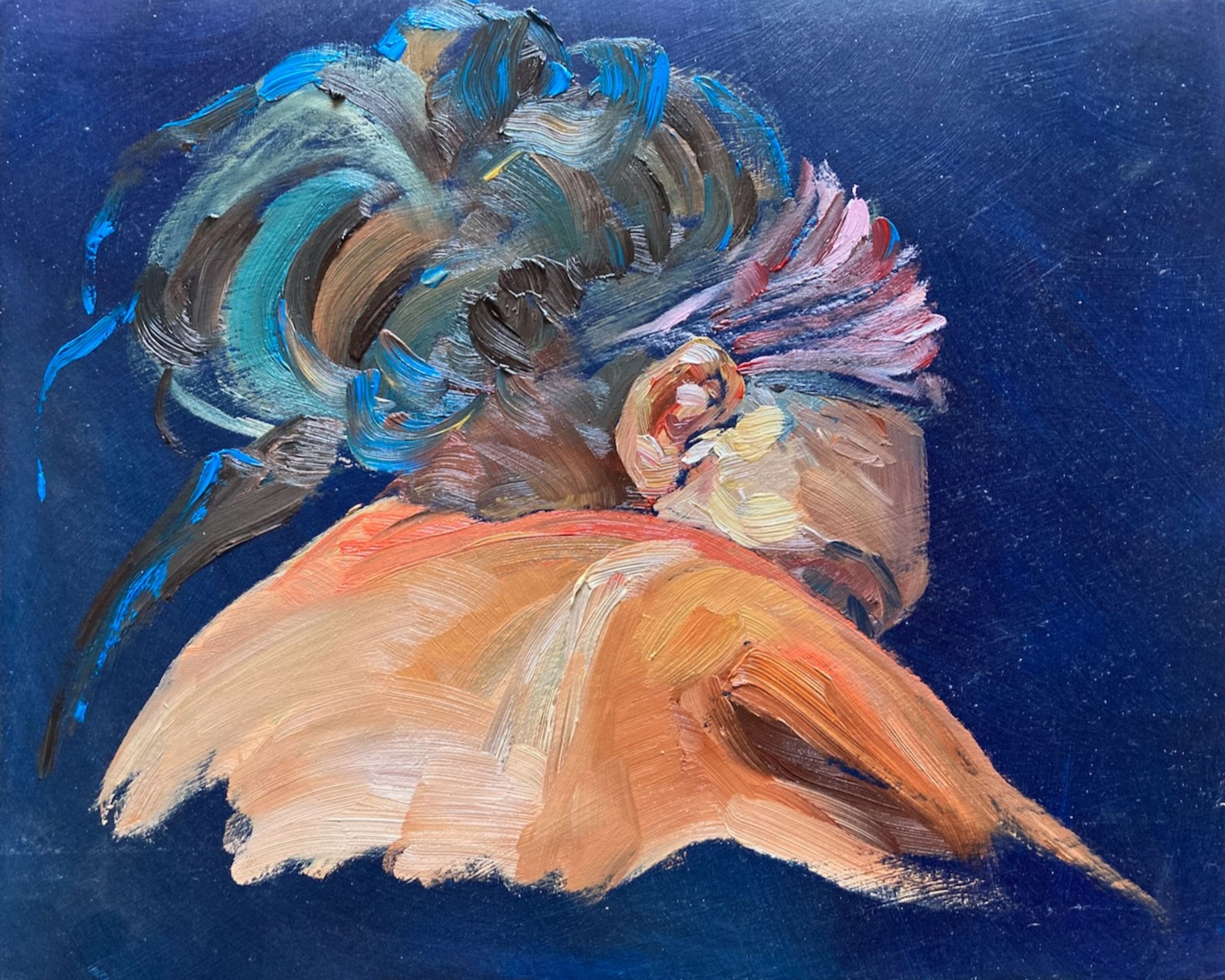 Kunst werk van da:njels: Humble - Olieverf op karton - 30 x 23 cm - 2025