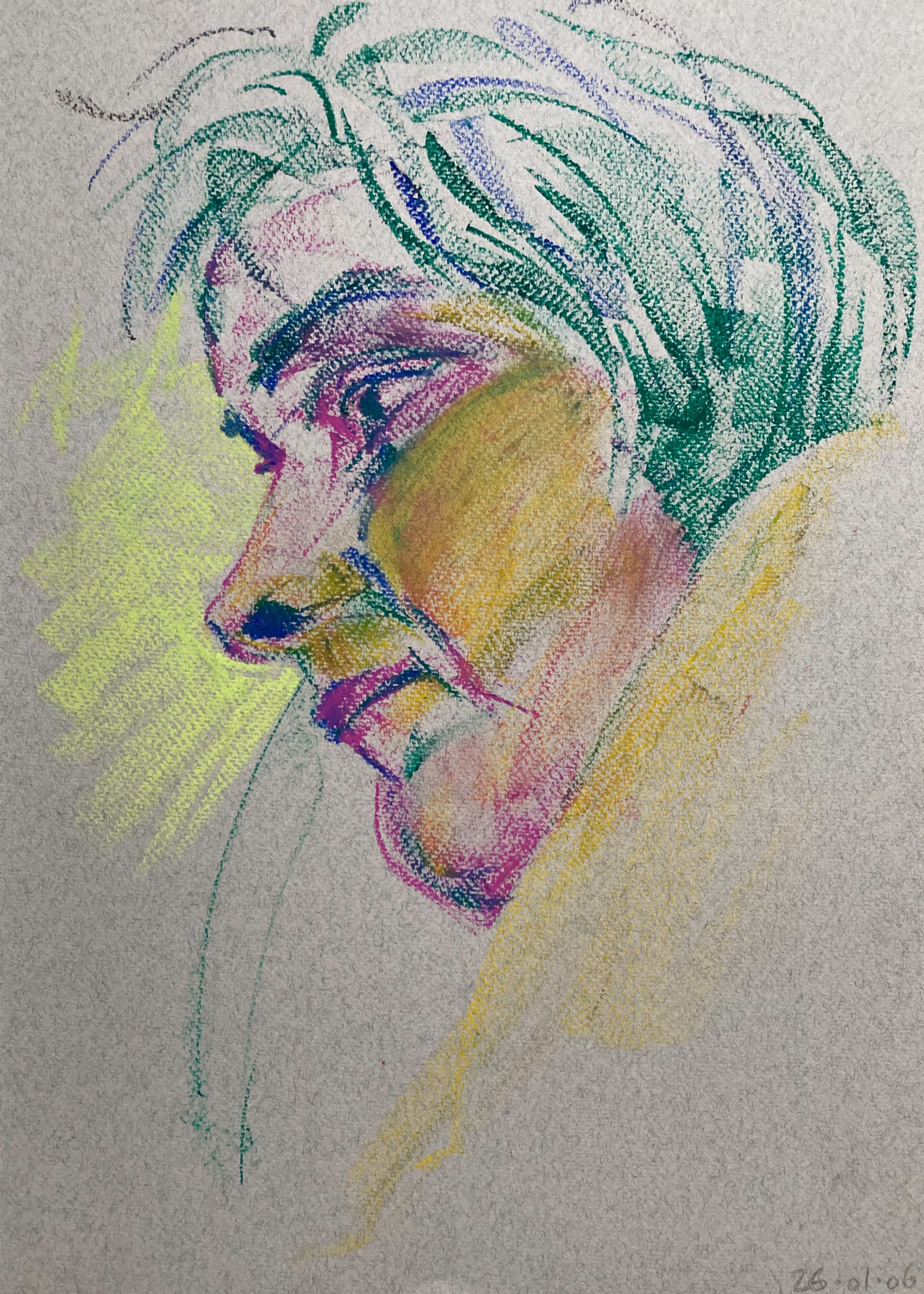 Painting focused
